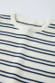 Striped knit t-shirt