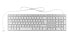 KeySonic KSK-8022BT - Full-size (100%) - Bluetooth - Membrane - QWERTZ - Silver