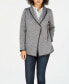 Charter Club Women's Quilted French Terry Jacket Flagstone Heather S
