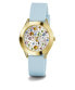 Фото #2 товара Наручные часы Guess MINI WONDERLUST голубые, золотые 34 мм GW0678L1