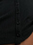 Hollister button through cardigan in black