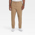 Men's Big & Tall Athletic Fit Chino Pants - Goodfellow & Co Tan 44x34