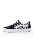 Vans SK8-Low trainers in black checkerboard