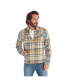 Clothing Men's Long Sleeve Plaid Zip Up Shirt Jacket