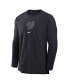 Фото #3 товара Men's Navy Washington Nationals Authentic Collection Player Performance Pullover Sweatshirt