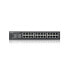 ZyXEL GS1100-24E - Unmanaged - Gigabit Ethernet (10/100/1000) - Rack mounting - Wall mountable