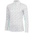 ფოტო #2 პროდუქტის GREEN LAMB Nicola Printed Neck Top half zip long sleeve T-shirt