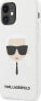 Karl Lagerfeld Karl Lagerfeld KLHCP12SSLKHWH iPhone 12 mini 5,4" biały/white hardcase Silicone Karl`s Head