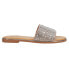 Фото #1 товара Corkys Pizzazz Rhinestone Flat Slide Womens Silver Casual Sandals 81-0021-CLJW