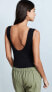 Фото #2 товара Free People 174288 Womens Sleeveless Tank Bodysuit Solid Black Size Small