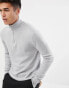 ASOS DESIGN midweight half zip jumper in grey