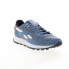 Фото #4 товара Reebok Classic Leather Mens Blue Suede Lace Up Lifestyle Sneakers Shoes