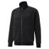 Puma Iconic T7 Velour Full Zip Track Jacket Mens Black Casual Athletic Outerwear