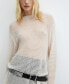 ფოტო #2 პროდუქტის Women's Semi-Transparent Knitted Sweater