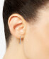 ფოტო #2 პროდუქტის Diamond Dangle Hoop Earrings (1/4 ct. t.w.) in 14k Gold, Created for Macy's