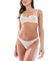 Dorina Exclusive Invisible Sculpt mesh unpadded bandeau bra with removeable straps in biscuit