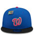 ფოტო #4 პროდუქტის Men's Royal/Black Washington Nationals Watermelon Big League Chew Flavor Pack 9FIFTY Snapback Hat