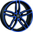 Фото #1 товара Колесный диск литой Carmani 13 Twinmax blue polish 8x18 ET34 - LK5/120 ML72.6