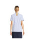 Фото #3 товара Women's School Uniform Tall Short Sleeve Mesh Polo Shirt