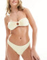 Фото #2 товара Brave Soul low rise bikini bottoms in yellow