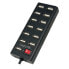 Фото #1 товара USB-концентратор LogiLink UA0126 - USB 2.0 - 480 Mbit/s - Black - Status - 0.75 m - CE - RoHS