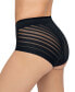 Фото #6 товара Women's Lace Stripe Undetectable Classic Shaper Panty