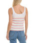 Raffi Stripe Tank Women's White Xs