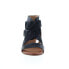 Miz Mooz Chasen P41003 Womens Black Leather Strap Heeled Sandals Shoes 6