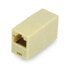 Connector for network cables RJ45/8P8C - beige - 5pcs