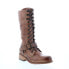 Фото #4 товара Bed Stu Shelby F378103 Womens Brown Leather Lace Up Casual Dress Boots