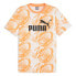 Фото #1 товара Puma Power Graphic Crew Neck Short Sleeve T-Shirt Mens Orange Casual Tops 678938