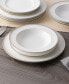 Rochelle Platinum Set of 4 Salad Plates, Service For 4