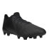 Фото #2 товара Puma Ultra 1.1 Leather Firm GroundArtificial Grass Soccer Cleats Mens Black Snea