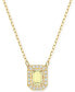 Фото #3 товара Swarovski rhodium-Plated Millenia Pendant Necklace, 15" + 2" extender