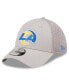 ფოტო #2 პროდუქტის Men's Gray Los Angeles Rams Team Neo 39THIRTY Flex Hat