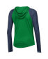 Фото #2 товара Women's Green Notre Dame Fighting Irish Gameday Mesh Performance Raglan Hooded Long Sleeve T-shirt