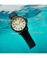Men's Minimal Sport Automatic Black Silicone Strap Watch 45mm