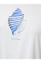 Şahika Ercümen X Koton - Deniz Kabuğu Baskılı Pamuklu Tişört