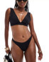 Фото #4 товара ASOS DESIGN Maya mix and match sleek plunge bikini top in black