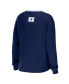 ფოტო #2 პროდუქტის Women's Blue Toronto Maple Leafs Waffle Henley Long Sleeve T-shirt