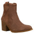 Фото #2 товара Dirty Laundry Unite Lizard Round Toe Cowboy Booties Womens Brown Casual Boots UN