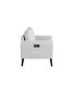 Фото #3 товара 35" Wood, Steel, Foam and Polyester Nate with Power and USB Ports Loveseat