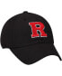 ფოტო #4 პროდუქტის Men's Black Rutgers Scarlet Knights Primary Logo Staple Adjustable Hat