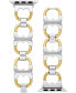 Фото #1 товара Ремешок для часов Tory Burch two-Tone Stainless Steel Gemini Link Bracelet For Apple Watch® 38мм/40мм