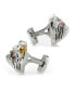 Men's Sterling Silver English Bulldog Cufflinks