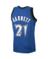 ფოტო #2 პროდუქტის Men's Kevin Garnett Blue Minnesota Timberwolves 2001/02 Hardwood Classics Swingman Jersey