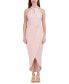 ფოტო #1 პროდუქტის Knot-Neck Tulip-Hem Midi Dress