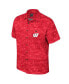 ფოტო #3 პროდუქტის Men's Red Wisconsin Badgers Ozark Button-Up Shirt