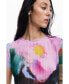 ფოტო #3 პროდუქტის Women's Faded landscape T-shirt