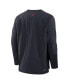Фото #2 товара Men's Navy Cleveland Guardians Authentic Collection Player Performance Pullover Sweatshirt